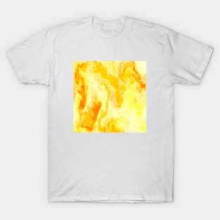 Swirls Orange Marble T-Shirt